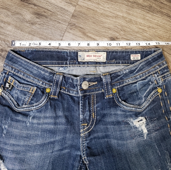 MEK Denim Modena Bootcut Women's Jeans 28x32 - Picture 6 of 9